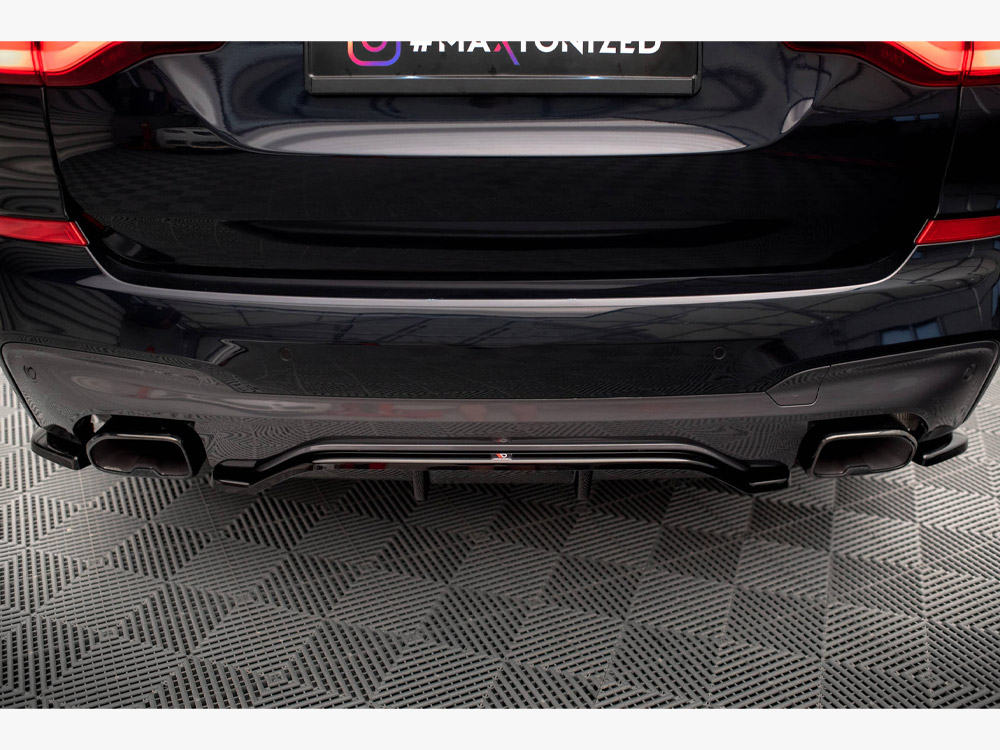 Maxton central rear splitter (vertical bars) bmw x3 m40i/m40d g01 4 Maxton central rear splitter (vertical bars) bmw x3 m40i/m40d g01 - image 4
