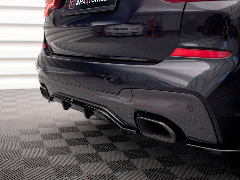 Maxton central rear splitter (vertical bars) bmw x3 m40i/m40d g01 3 Maxton central rear splitter (vertical bars) bmw x3 m40i/m40d g01 - image 3