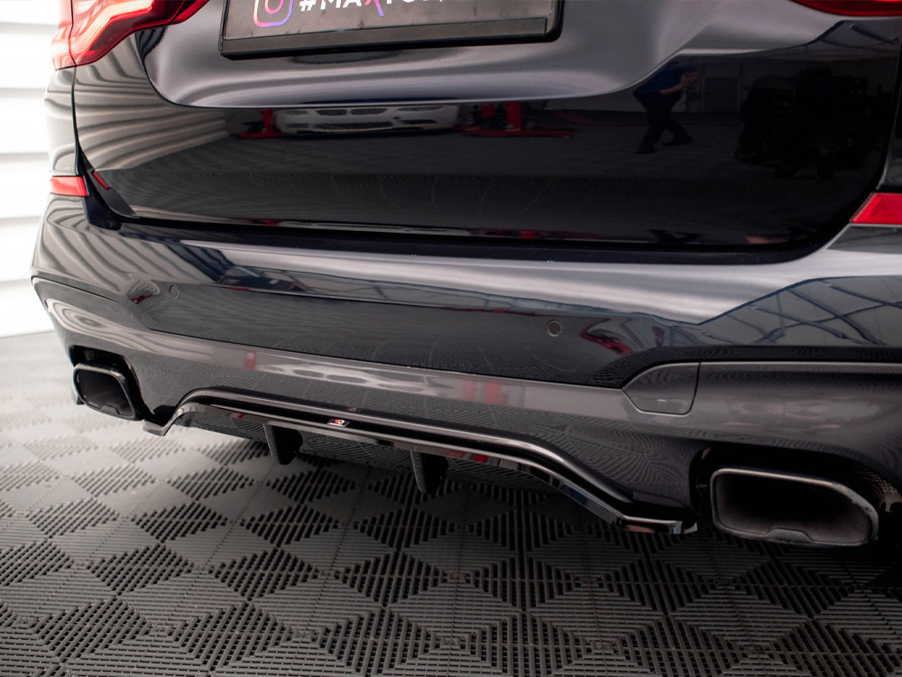 Maxton central rear splitter (vertical bars) bmw x3 m40i/m40d g01 5 Maxton central rear splitter (vertical bars) bmw x3 m40i/m40d g01 - image 5