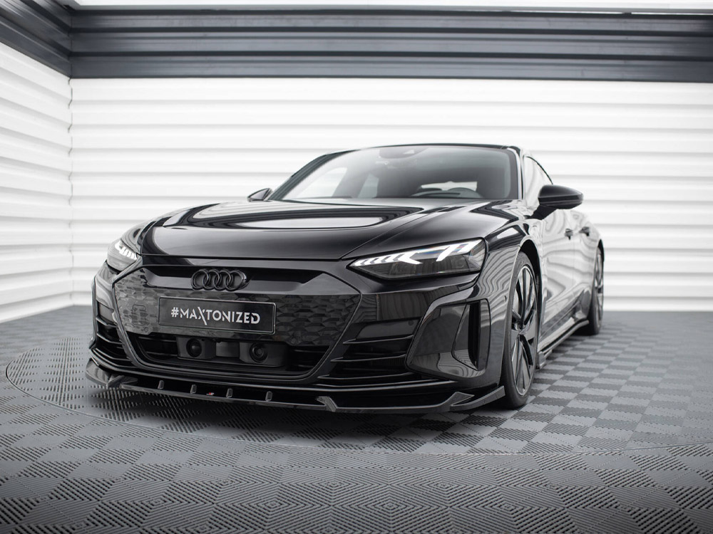 Maxton front splitter v1 audi e-tron gt / rs gt mk1 2 Maxton front splitter v1 audi e-tron gt / rs gt mk1 - image 2
