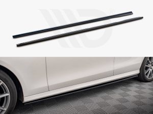 Maxton Side Skirts Diffusers Mercedes E AMG Line W213 Facelift Models