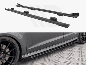 Maxton Street Pro Side Skirts Diffusers + Flaps Audi S3/A3 S-Line Sportback 8V Facelift Models