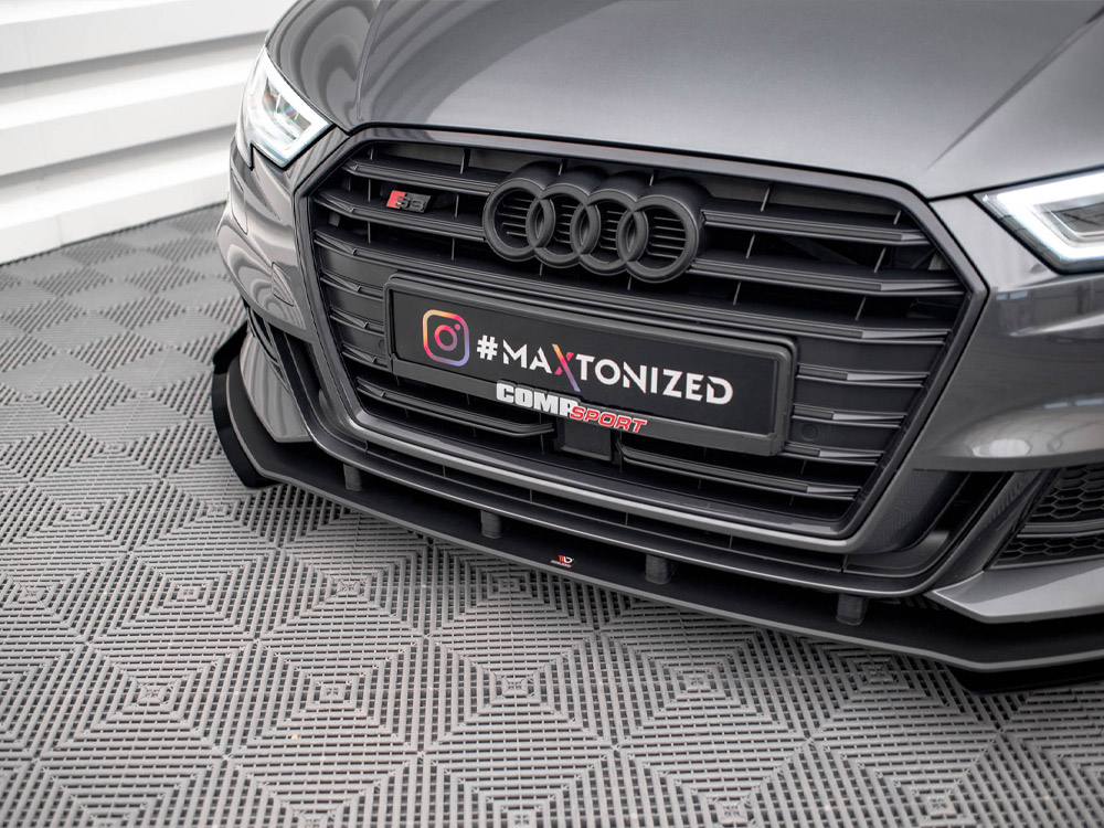 Maxton street pro front splitter v1 + flaps audi s3/a3 s-line sportback 8v facelift models 4 Maxton street pro front splitter v1 + flaps audi s3/a3 s-line sportback 8v facelift models - image 4