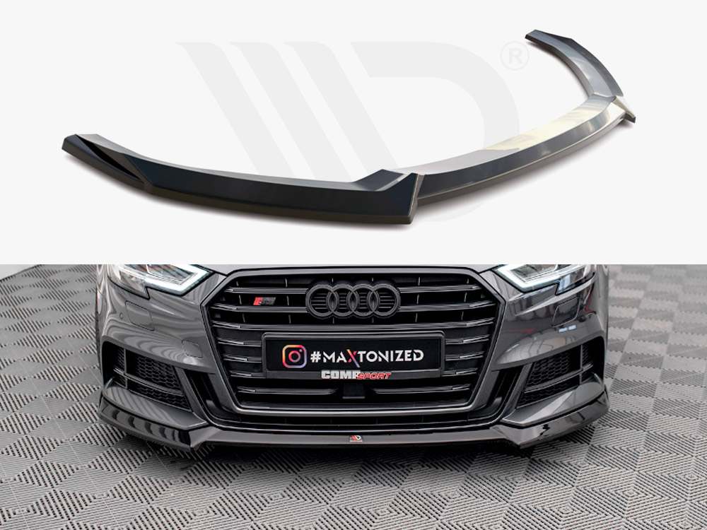 Maxton front splitter v3 audi s3/a3 s-line sportback 8v facelift models 1 Maxton front splitter v3 audi s3/a3 s-line sportback 8v facelift models