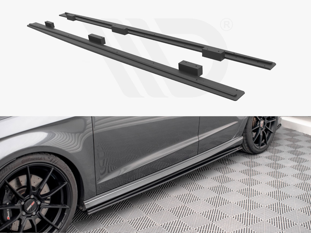 Maxton side skirts diffusers audi s3/a3 s-line sportback 8v facelift models 1 Maxton side skirts diffusers audi s3/a3 s-line sportback 8v facelift models