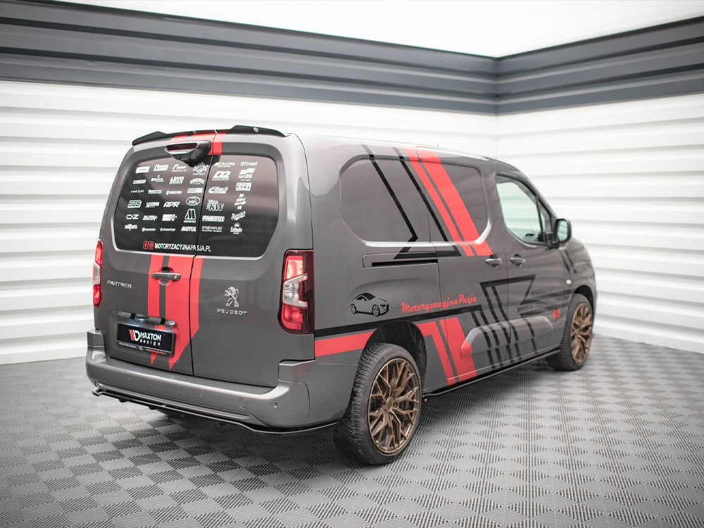 Maxton rear splitter (vertical bars) peugeot partner long mk3 2 Maxton rear splitter (vertical bars) peugeot partner long mk3 - image 2