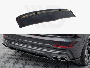 Maxton Central Rear Splitter (Vertical Bars) V1 Audi SQ8 Mk1