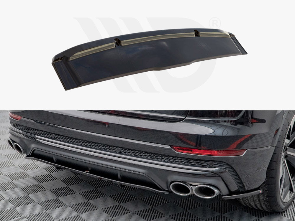 Maxton central rear splitter (vertical bars) v1 audi sq8 mk1 1 Maxton central rear splitter (vertical bars) v1 audi sq8 mk1