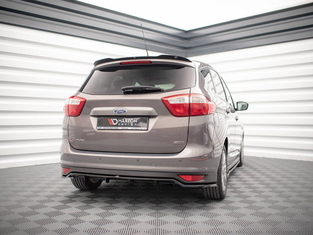 Maxton central rear splitter (vertical bars) ford c-max mk2 2 Maxton central rear splitter (vertical bars) ford c-max mk2 - image 2
