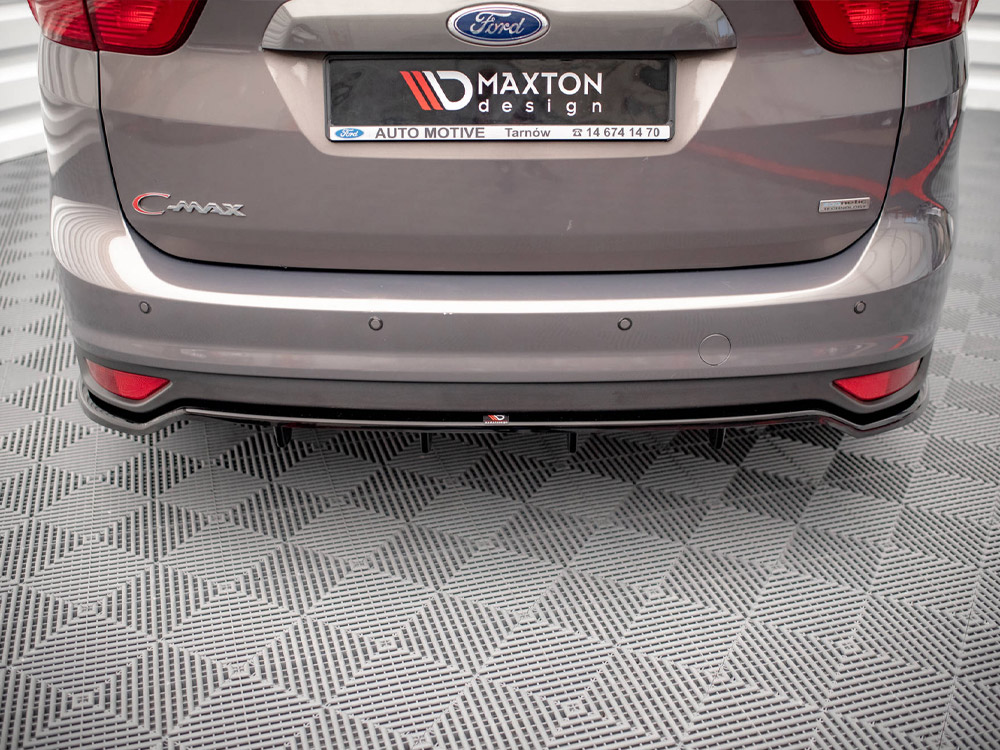 Maxton central rear splitter (vertical bars) ford c-max mk2 3 Maxton central rear splitter (vertical bars) ford c-max mk2 - image 3