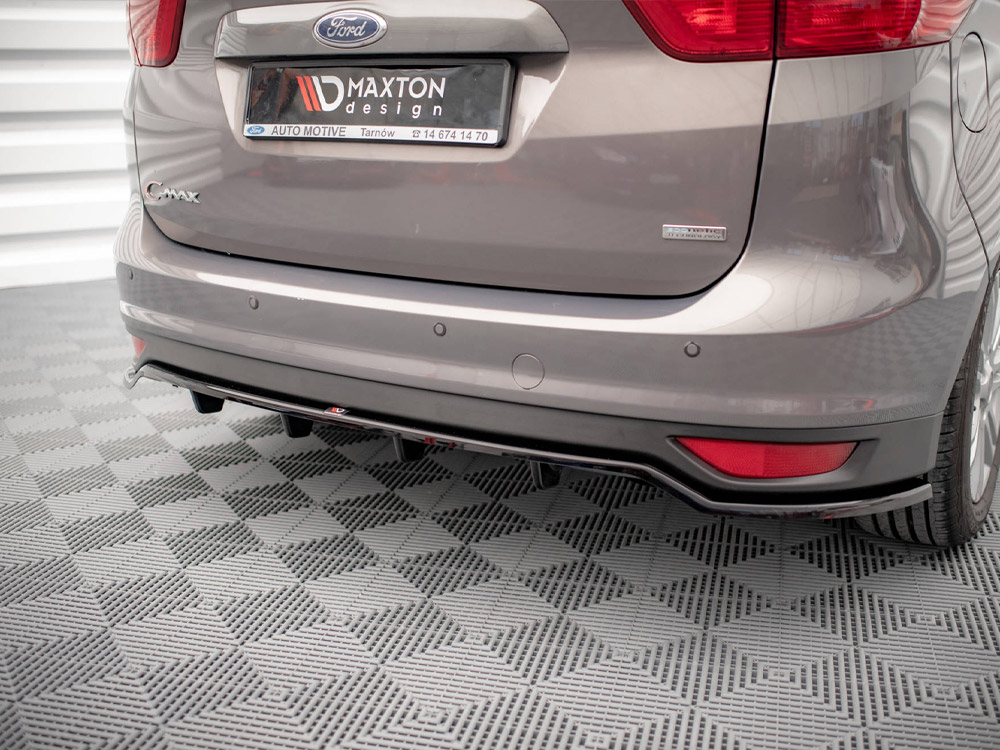 Maxton central rear splitter (vertical bars) ford c-max mk2 4 Maxton central rear splitter (vertical bars) ford c-max mk2 - image 4