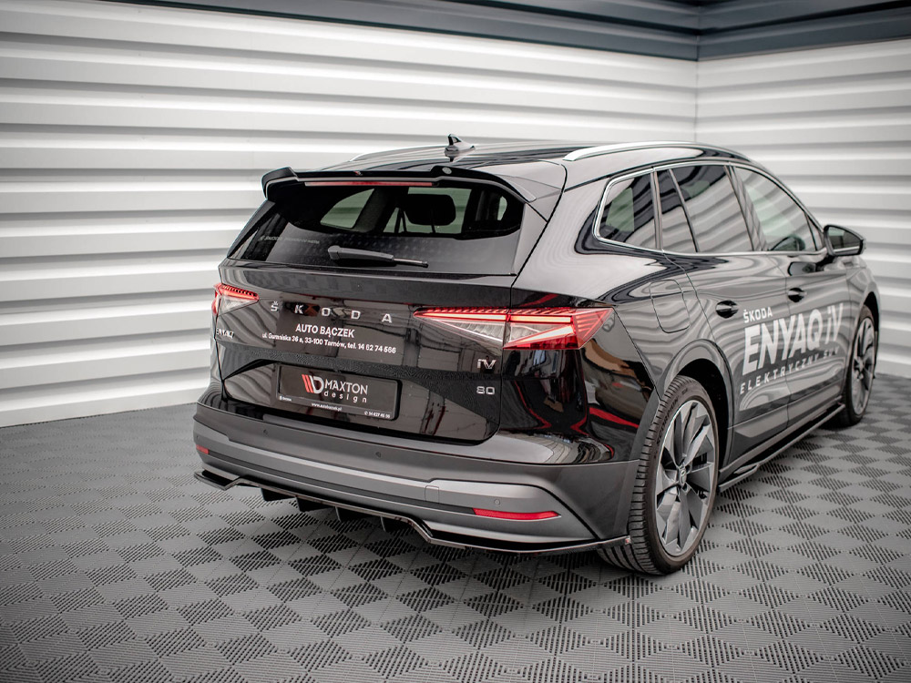 Maxton rear splitter (vertical bars) skoda enyaq iv 2 Maxton rear splitter (vertical bars) skoda enyaq iv - image 2