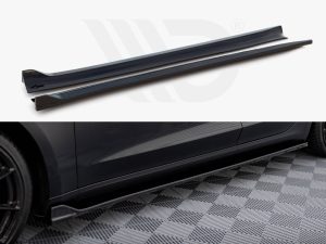 Maxton Side Skirts Diffusers V2 Tesla Model 3