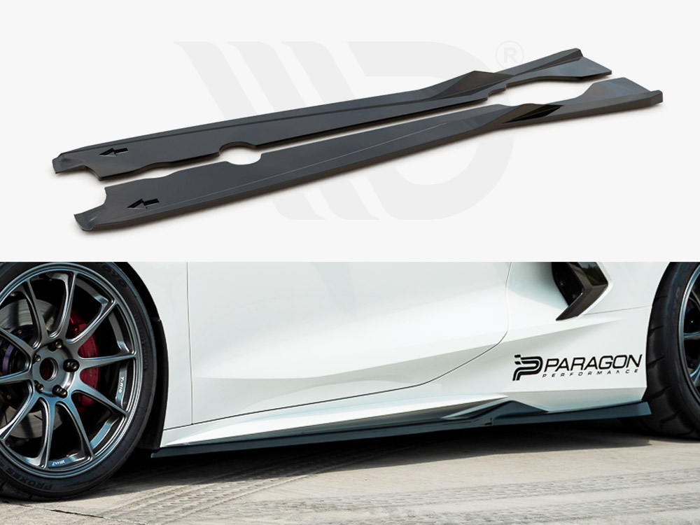 Maxton side skirts diffusers chevrolet corvette c8 1 Maxton side skirts diffusers chevrolet corvette c8