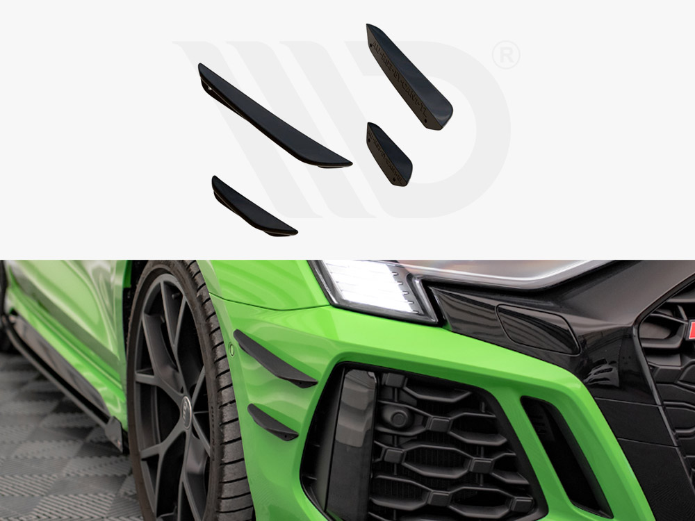 Maxton front bumper wings (canards) audi rs3 8y 1 Maxton front bumper wings (canards) audi rs3 8y
