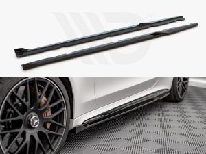 Maxton Side Skirts Diffusers V2 Mercedes-AMG C63 Coupe C205 Facelift Models