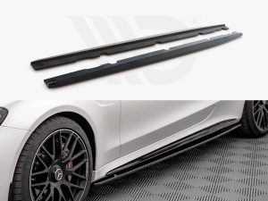 Maxton Side Skirts Diffusers V1 Mercedes-AMG C63 Coupe C205 Facelift Models