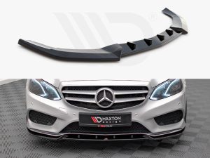 Maxton Front Splitter V2 Mercedes E AMG-Line Saloon W212 Facelift Models (2012-2016)