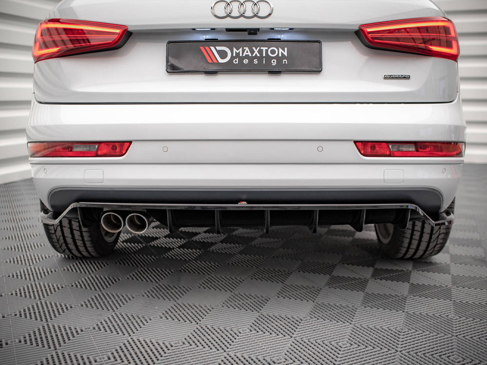 Maxton central rear splitter (vertical bars) audi q3 sport 8u facelift models 3 Maxton central rear splitter (vertical bars) audi q3 sport 8u facelift models - image 3