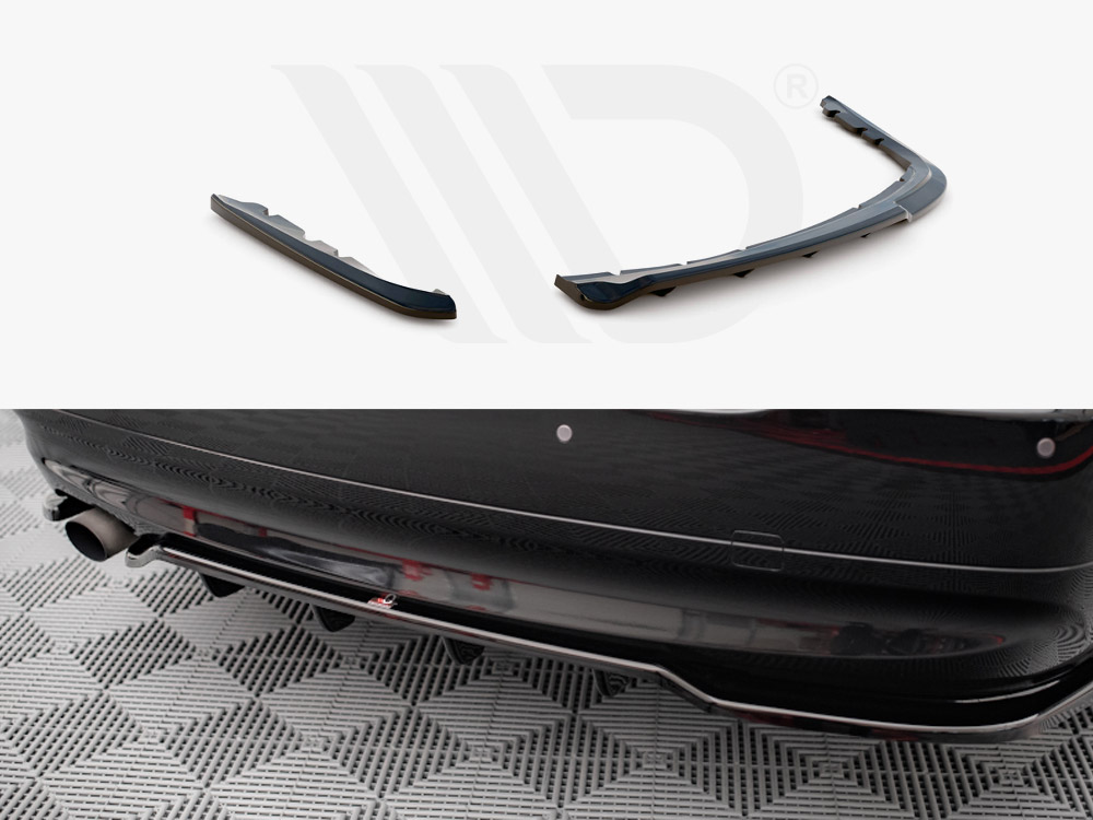 Maxton central rear splitter (vertical bars) bmw 3 series saloon e90 1 Maxton central rear splitter (vertical bars) bmw 3 series saloon e90