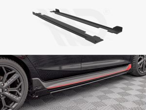 Maxton Street Pro Side Skirts Diffusers + Flaps Hyundai i20 N Mk3