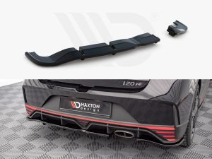 Maxton Central Rear Splitter (Vertical Bars) Hyundai i20 N Mk3