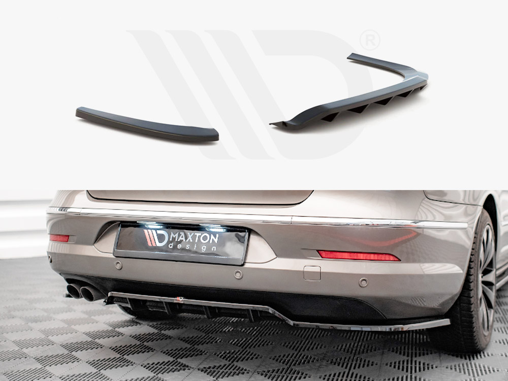 Maxton central rear splitter (vertical bars) vw passat cc 1 Maxton central rear splitter (vertical bars) vw passat cc