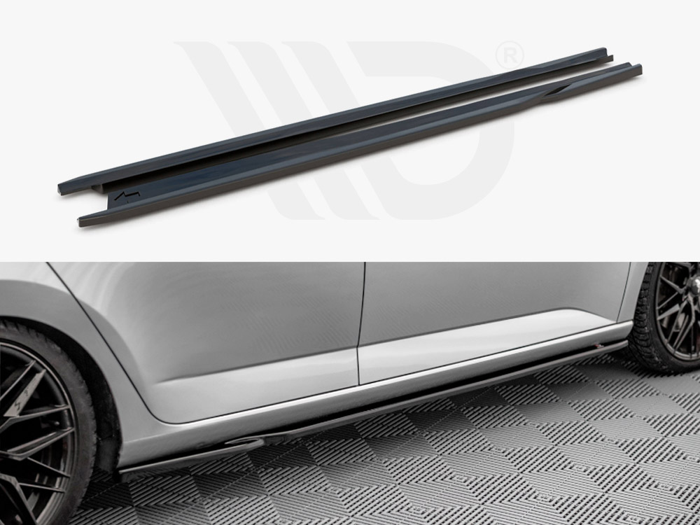 Maxton side skirts diffusers skoda fabia mk3 (2014-2019) 1 Maxton side skirts diffusers skoda fabia mk3 (2014-2019)