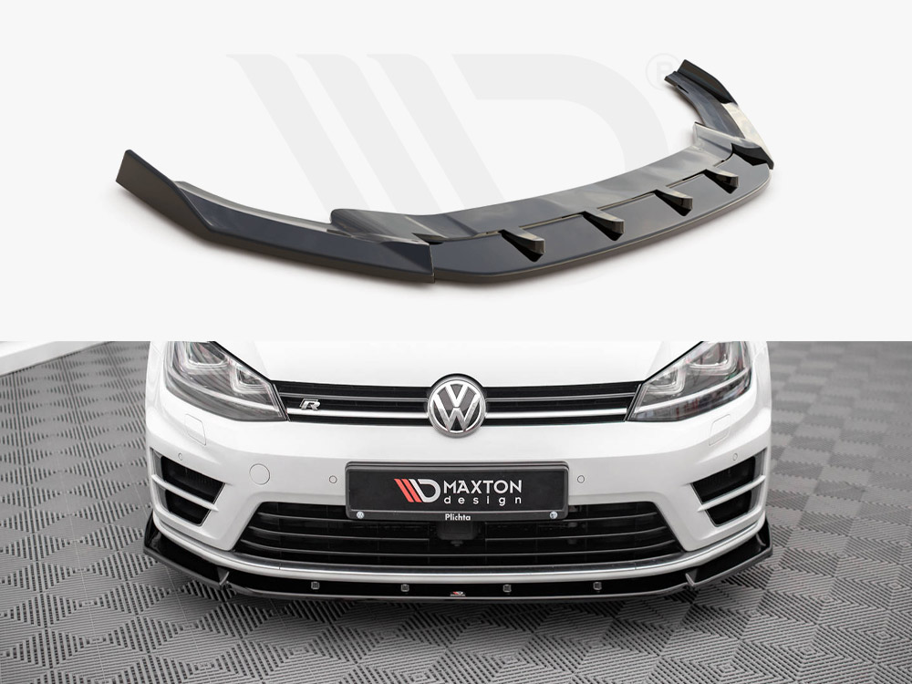 Maxton front splitter v4 vw golf r/r-line mk7 1 Maxton front splitter v4 vw golf r/r-line mk7