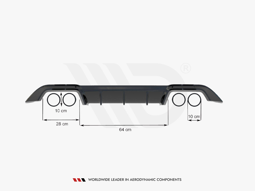 Maxton rear valance vw golf r mk7 (2013-2016) 6 Maxton rear valance vw golf r mk7 (2013-2016) - image 6