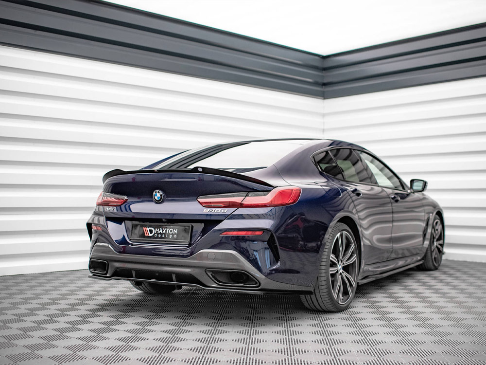 Maxton central rear splitter (vertical bars) bmw 8 gran coupe m-pack g16 2 Maxton central rear splitter (vertical bars) bmw 8 gran coupe m-pack g16 - image 2