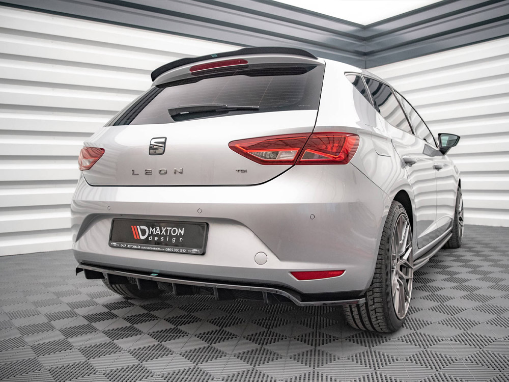 Maxton rear splitter (vertical bars) seat leon hatchback mk3 2 Maxton rear splitter (vertical bars) seat leon hatchback mk3 - image 2