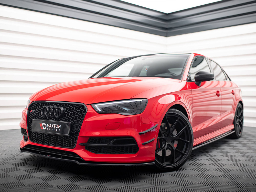 Maxton front splitter v2 audi s3/a3 s-line 8v saloon/cabrio (2013-2016) 4 Maxton front splitter v2 audi s3/a3 s-line 8v saloon/cabrio (2013-2016) - image 4