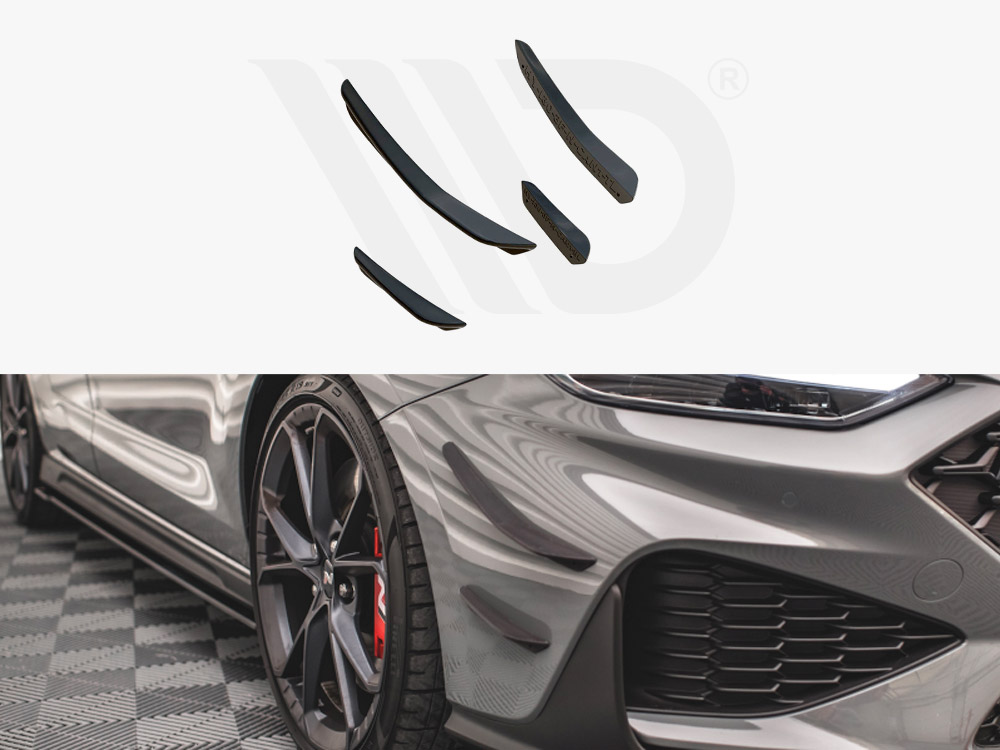 Maxton front bumper wings (canards) hyundai i30 n hatchback/fastback mk3 facelift models (2020+) 1 Maxton front bumper wings (canards) hyundai i30 n hatchback/fastback mk3 facelift models (2020+)