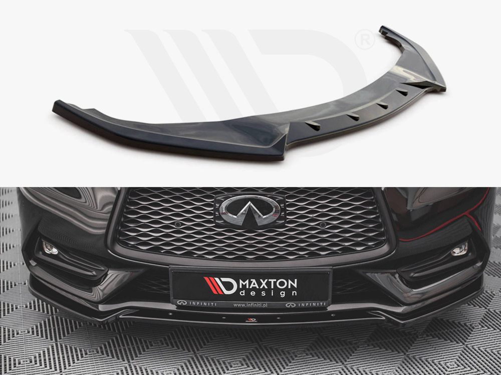 Maxton front splitter infiniti q60 s mk2 (2017+) 1 Maxton front splitter infiniti q60 s mk2 (2017+)