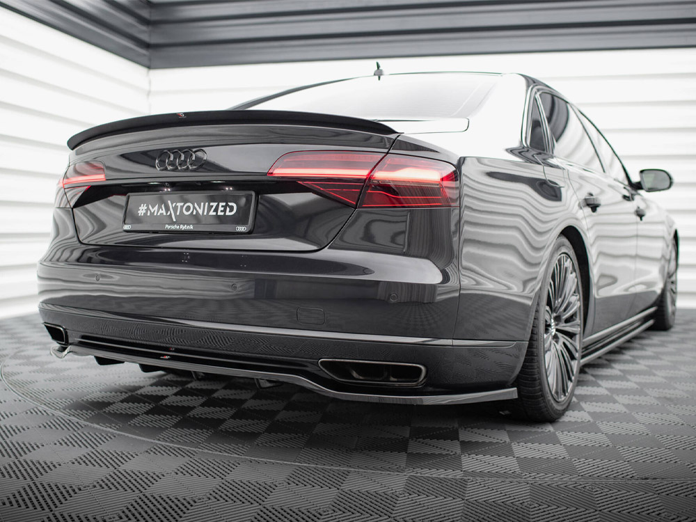 Maxton central rear splitter (vertical bars) audi a8 d4 facelift models 2 Maxton central rear splitter (vertical bars) audi a8 d4 facelift models - image 2