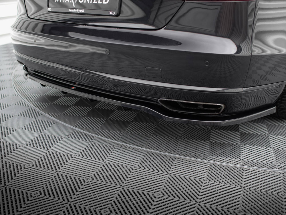 Maxton central rear splitter (vertical bars) audi a8 d4 facelift models 3 Maxton central rear splitter (vertical bars) audi a8 d4 facelift models - image 3