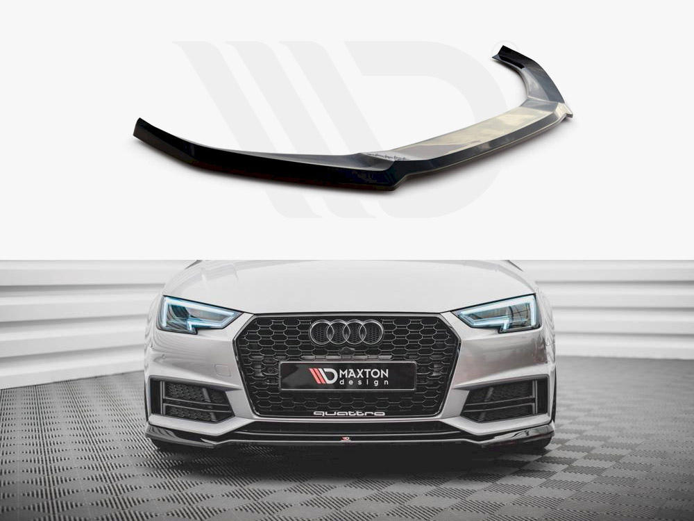 Maxton front splitter v4 audi s4/a4 s-line b9 1 Maxton front splitter v4 audi s4/a4 s-line b9