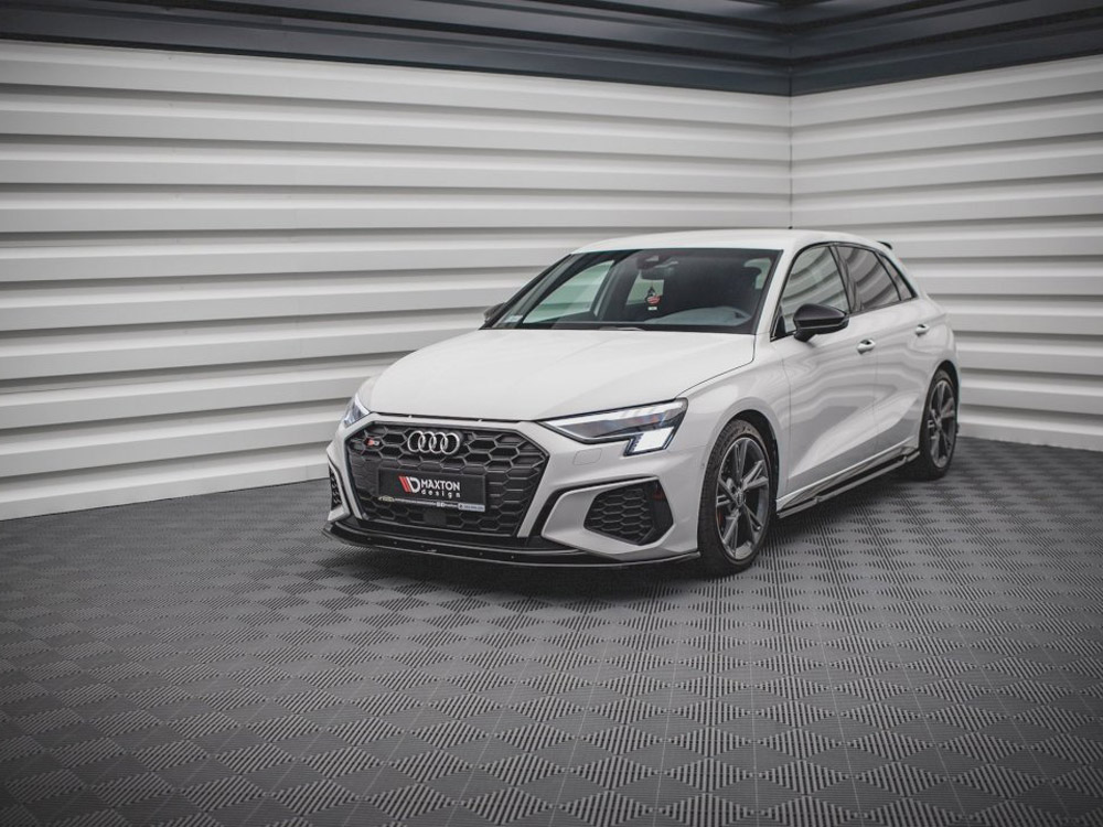 Maxton front splitter v1 audi s3/a3 s-line 8y 2 Maxton front splitter v1 audi s3/a3 s-line 8y - image 2