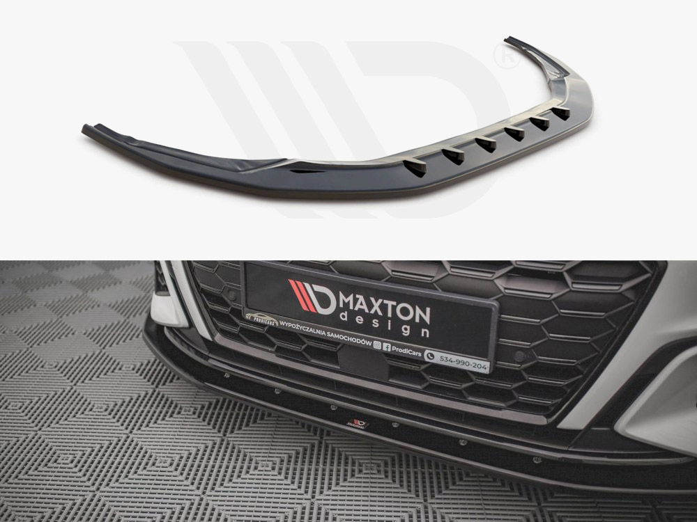 Maxton front splitter v1 audi s3/a3 s-line 8y 1 Maxton front splitter v1 audi s3/a3 s-line 8y