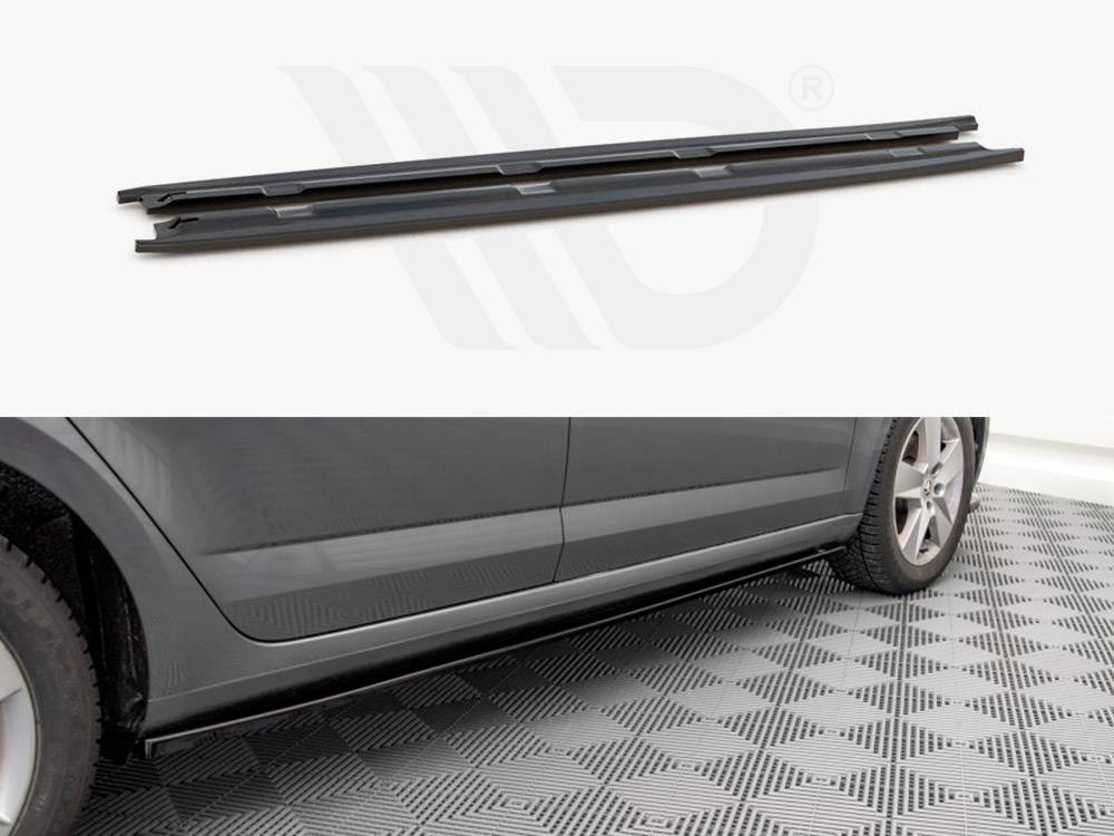 Maxton side skirts diffusers skoda octavia mk3 facelift models (2016-2020) 1 Maxton side skirts diffusers skoda octavia mk3 facelift models (2016-2020)
