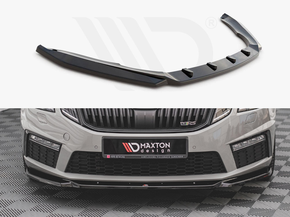 Maxton front splitter v3 skoda octavia rs mk3 facelift models (2016-2019) 1 Maxton front splitter v3 skoda octavia rs mk3 facelift models (2016-2019)