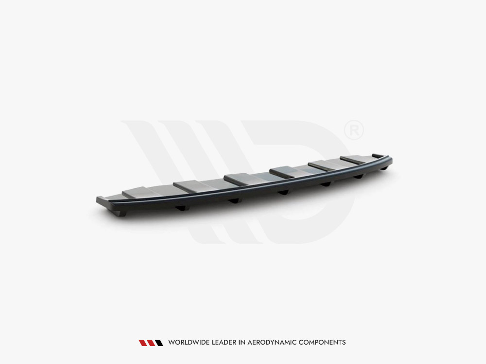 Maxton central rear splitter (vertical bars) audi a6 c7 s-line avant exhaust 2x1 (2011-2014) 1 Maxton central rear splitter (vertical bars) audi a6 c7 s-line avant exhaust 2x1 (2011-2014)