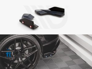 Maxton Rear Side Splitters V2 + Flaps for VW Golf R Mk8