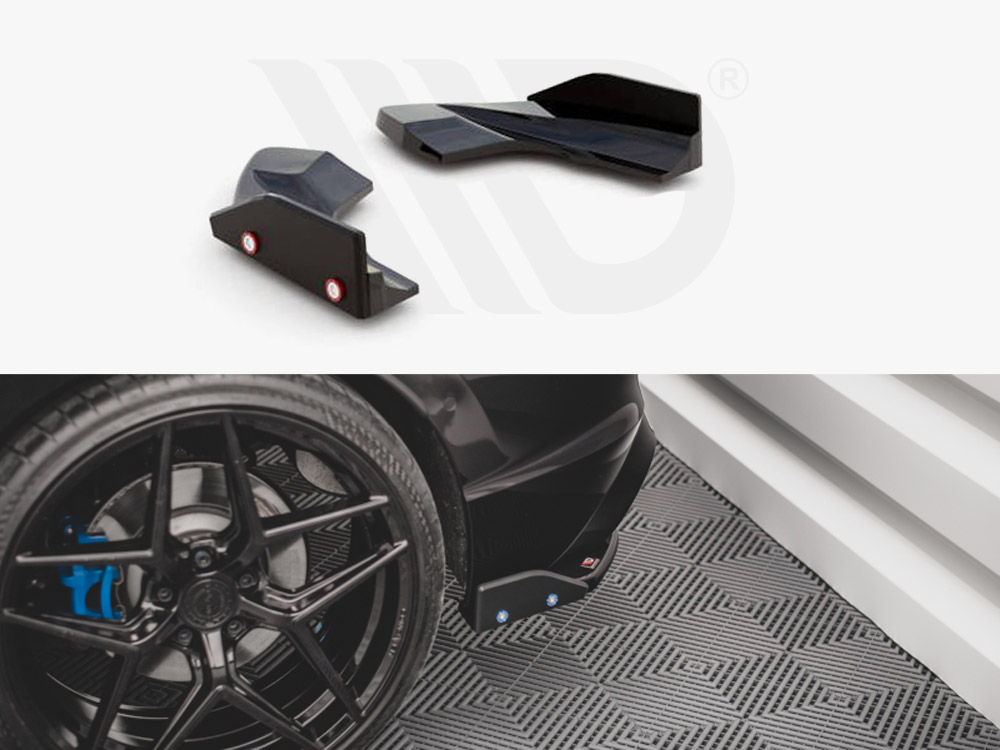 Maxton rear side splitters v2 + flaps for vw golf r mk8 1 Maxton rear side splitters v2 + flaps for vw golf r mk8