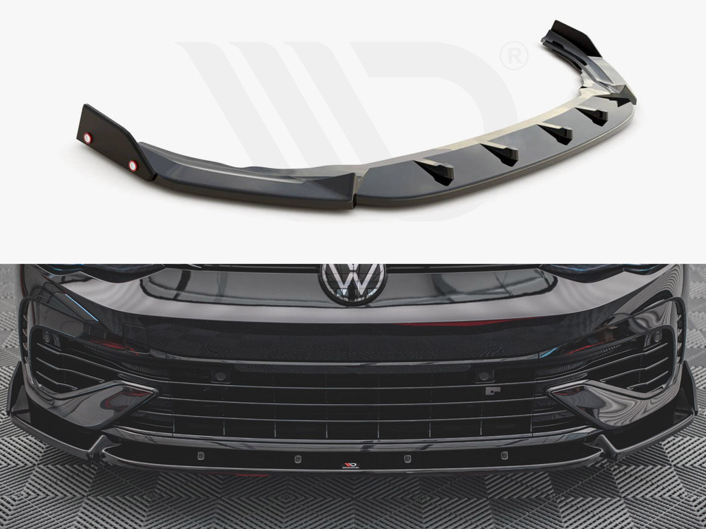 Maxton front splitter v2 + flaps for vw golf r mk8 1 Maxton front splitter v2 + flaps for vw golf r mk8