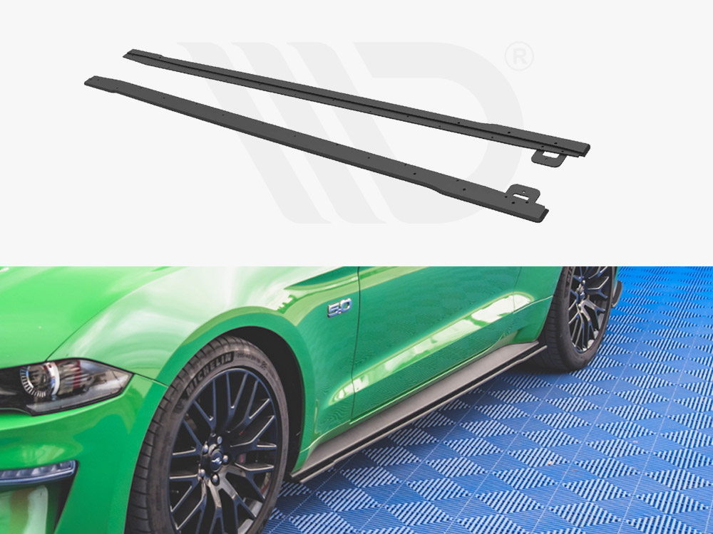 Maxton side skirts diffusers v1 ford mustang gt mk6 facelift models 1 Maxton side skirts diffusers v1 ford mustang gt mk6 facelift models