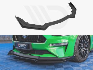 Maxton Street Pro Front Splitter V1 + Flaps Ford Mustang GT Mk6 Facelift Models