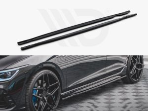 Maxton Side Skirts Diffusers V1 Volkswagen Golf R Mk8