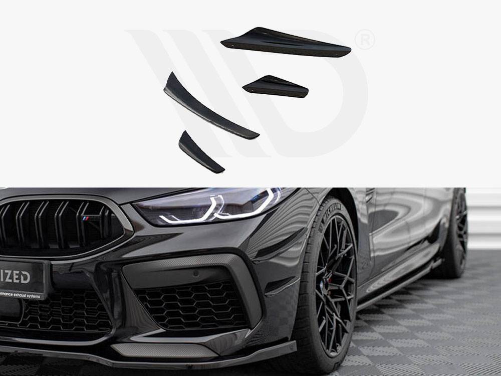 Maxton front bumper wings (canards) bmw m8 gran coupe f93 / coupe f92 1 Maxton front bumper wings (canards) bmw m8 gran coupe f93 / coupe f92